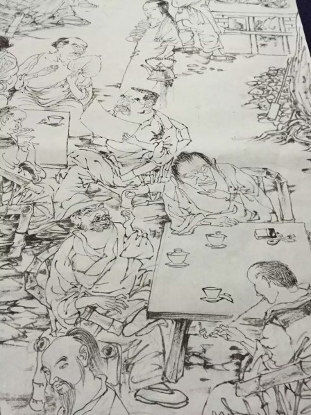 未完的茶道画