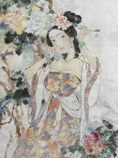 花蕊夫人-小写意